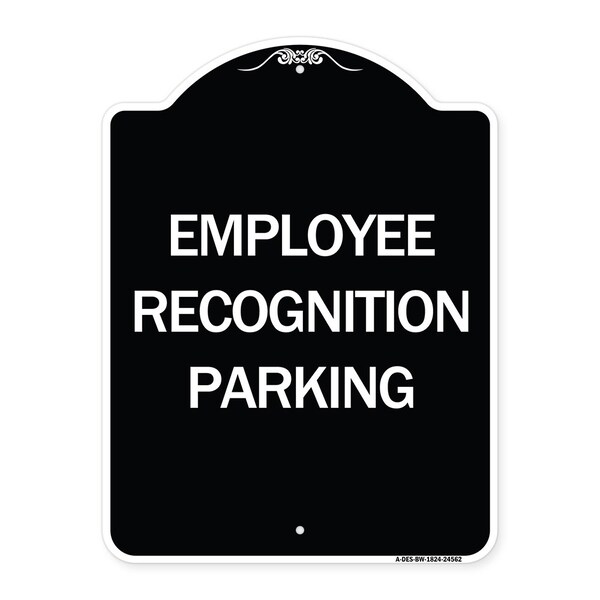 Employee Recognition Parking Heavy-Gauge Aluminum Architectural Sign, 24" x 18", BW-1824-24562